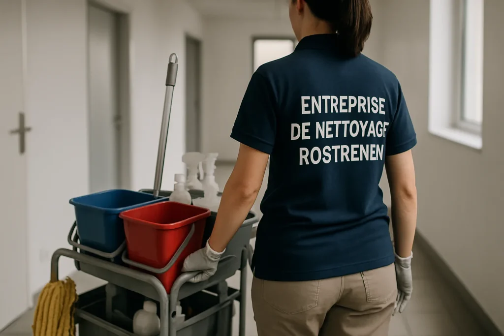 Un professionnel du nettoyage s'occupant d'un appartement insalubre à Rostrenen.