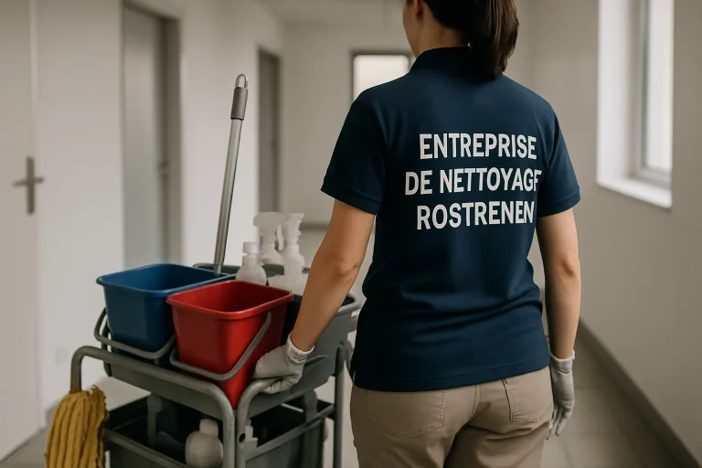 Un professionnel du nettoyage s'occupant d'un appartement insalubre à Rostrenen.